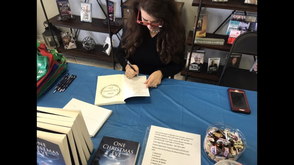 Lisa at Her first Book Signing!